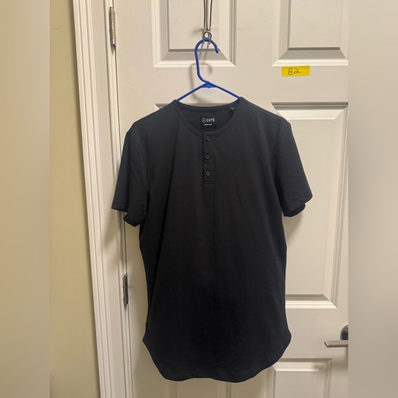 Mens Cuts Clothing Henley T-Shirt - Picture 1 of 3